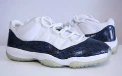 蓝蛇纹释出！AJ11 Low “Navy Snakeskin” 四月回归！