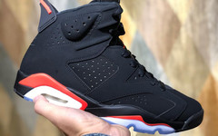 历史经典配色！全新 Air Jordan 6 “Black Infrared”  明年回归