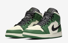 有点好看！全新 Air Jordan 1 Mid SE “Pine Green” 即将发售