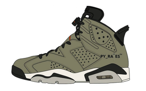 硬核军事风？全新联名 Travis Scott x Air Jordan 6 明年发布