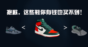 抱歉，这些鞋不是你有钱就可以买到的!