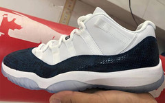 蛇纹元素回归！全新 AJ 11 Low “Navy Blue Snakeskin” 明年四月登场