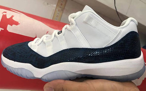 蛇纹元素回归！全新 AJ 11 Low “Navy Blue Snakeskin” 明年四月登场