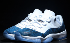 上脚帅炸天！全新蓝蛇纹 Air Jordan 11 Low 明年发布