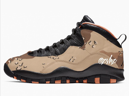 沙漠迷彩装扮！ Air Jordan 10“Desert Camo” 明年上架