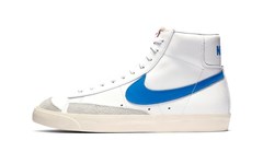 休闲复古！全新 Nike Blazer Mid 77 “Pacific Blue” 即将上架