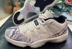 又一波高清实物！Air Jordan 11 Low蛇纹是真的美啊