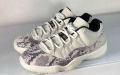 “白蛇”组图来袭，Air Jordan 11 Low light bone 细节近赏