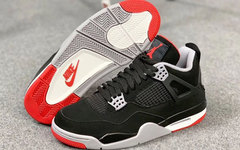 再钓钓你的胃口，Air Jordan 4 Bred 全新实物图来袭