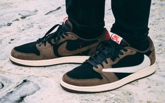 个性反勾设计！Travis Scott x Air Jordan 1 Low 上脚预览