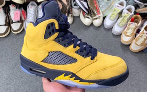 心动不止！密歇根主题 Air Jordan 5 八月登场