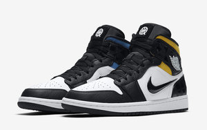 鸳鸯设计+篮球标志！这款 Air Jordan 1 Mid“Quai 54” 着实亮眼