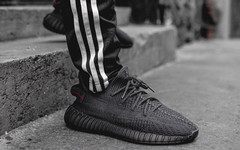 上脚效果超酷的！全黑 Yeezy 350 V2下周五发售