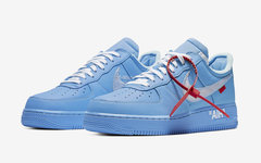 这谁不心动！蓝色版本 Off-White x Nike AF 1 Low 官图释出