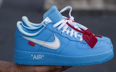 还是熟悉的解构设计！蓝色版 Off-White x Nike Air Force 1 再曝实物美照