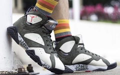 第二款配色上脚照曝光！这款 Patta x Air Jordan 7 你怎么看？