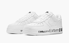 抢眼的涂鸦字样！这款 Nike Air Force 1 “Equality” 有点特别