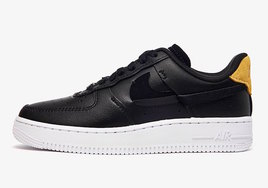 细节打造亮点满满！黑色版错勾 Air Force 1 亮相