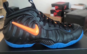 橙色 Swoosh 有点抢眼！Air Foamposite Pro“尼克斯” 最新实物照曝光