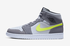 亮眼的霓虹黄Swoosh，Air Jordan 1 Mid 全新配色发布