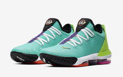 官图释出！抢眼的 Nike LeBron 16 Low“Hyper Jade” 将于七月登场