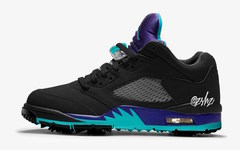 黑葡萄配色明年登场！这款 Air Jordan 5 Low Golf 颜值不错