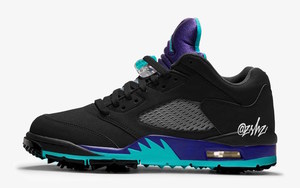 黑葡萄配色明年登场！这款 Air Jordan 5 Low Golf 颜值不错