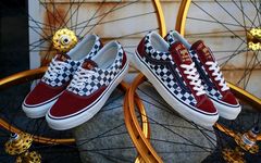 蓝白棋盘格+红色麂皮！Hot Rod LA x Vans Vault “First Love” 联名系列复古来袭