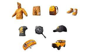 潮流感满满的吃鸡装备！A BATHING APE® × PUBG MOBILE 联名系列发售