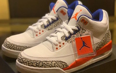 发售日期提前！Air Jordan 3“尼克斯” 9 月登场