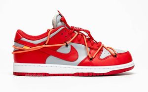 下个月正式发售！Off-White x SB Dunk Low 灰红配色你喜欢吗？