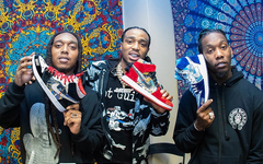 北美顶级说唱组合 Migos 晒出专属 AJ 1 ！浓郁中国风让人痴迷！