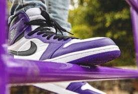 紫脚趾 or 紫加哥？全新 Air Jordan 1 “Court Purple” 最新美照释出