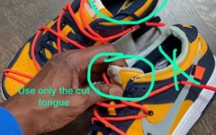 Virgil 晒出 Off-White™ x Nike Dunk Low 设计细节！样品和最终版哪个更合你意？