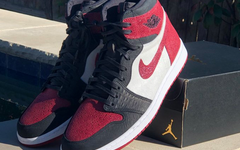 超奢华的鞋面纹理！Air Jordan 1 俄克拉荷马捷足者队 PE 战靴曝光