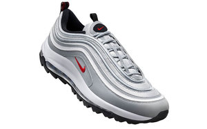 经典银子弹配色加持！全新 Air Max 97 Golf “Silver Bullet” 下周发售