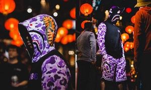 紫色猿人迷彩加持！A BATHING APE 发布台北旗舰店 13 周年限定系列