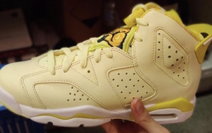 黄色花卉刺绣加持！Air Jordan 6 新配色首次曝光