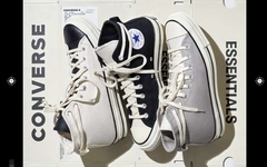 独特系带方式！Fear of God Essentials x Converse Chuck 70 联名本周亮相