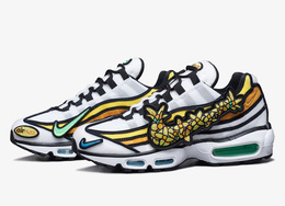 可粘贴花式Swoosh+炫彩二次元，这双Air Max 95韩国限定有点东西