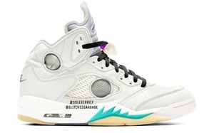 第三款 Off-White x Air Jordan 5 联名现身！与渲染图相似！