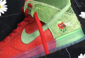 超级抢眼的草莓联名， Nike SB Dunk High 新配色惊艳亮相