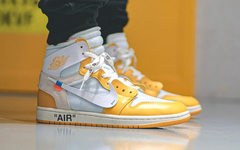 上脚美照首次曝光！Off-White x Air Jordan 1 白黄版本颜值如何？