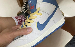 气质经典复古！知名滑板店铺联名 SB Dunk High 首次曝光！