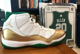 凯尔特人配色！雷阿伦晒超奢华 Air Jordan 11 PE ！