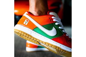 实物上脚曝光！7-11 x Nike SB Dunk Low 颜值不俗！