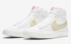 少见的晕染设计！这款 Nike Blazer Mid 清新又特别，你喜欢吗？