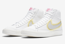 少见的晕染设计！这款 Nike Blazer Mid 清新又特别，你喜欢吗？