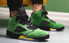 Air Jordan 5 SE “Oregon”最新实物美图亮相，绿的恰到好处