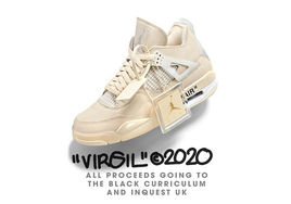 Virgil Abloh 拍卖未市售 OW x AJ 4 “Sail”，全部收益支持 BLM 运动！